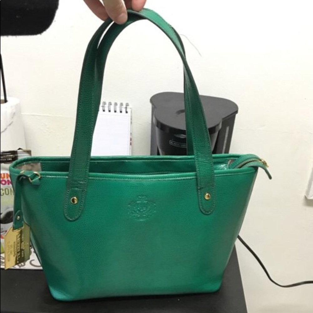 Green Ralph Lauren tote